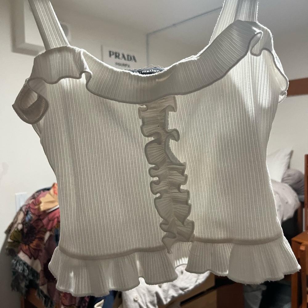 Reformation white shirt